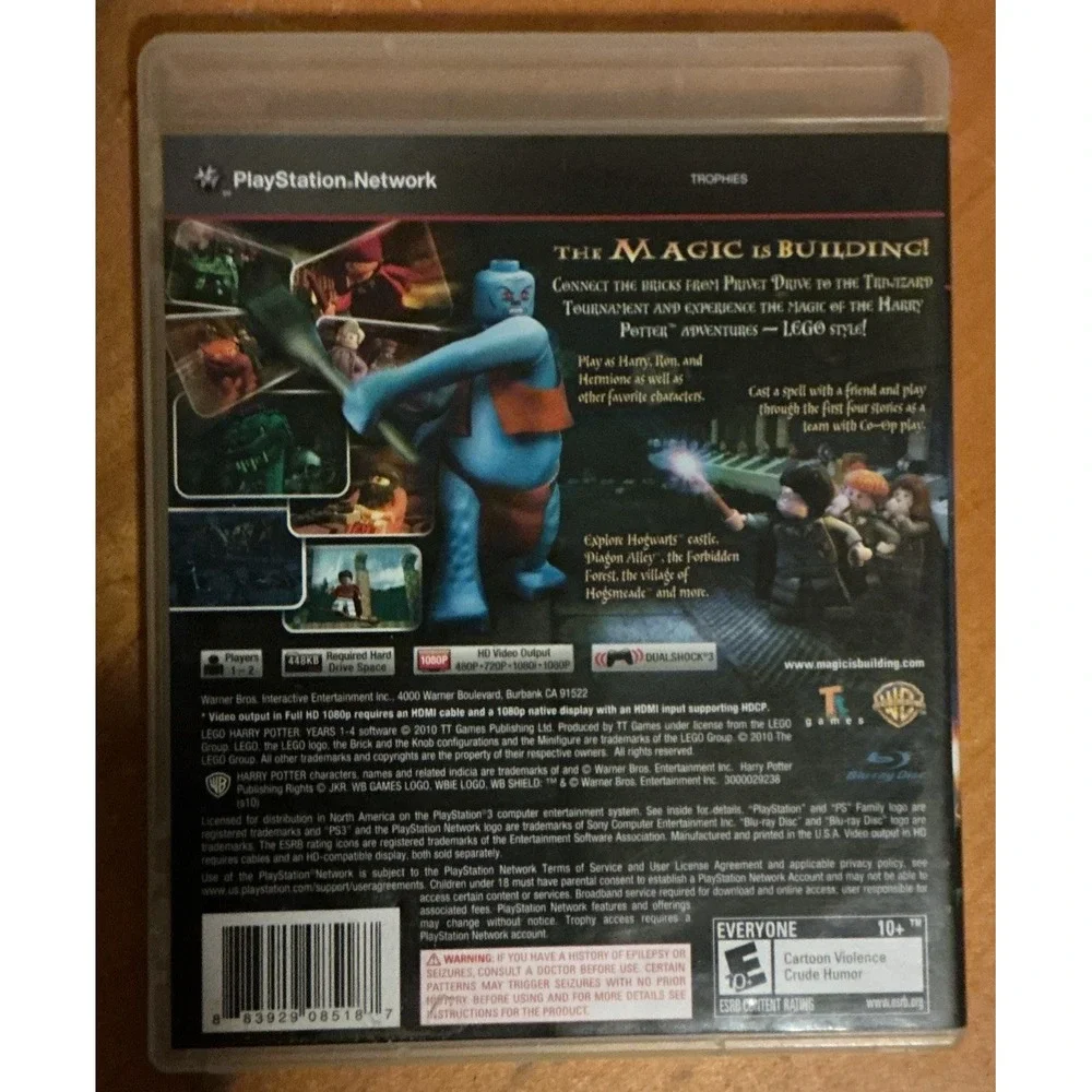 LEGO Harry Potter: Years‎ 1-4 (Sony PlayStation 3, 2010)